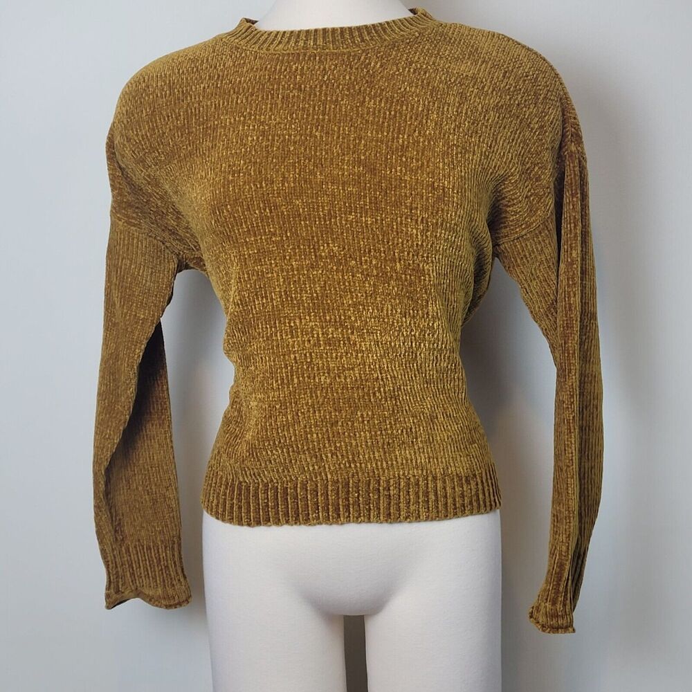 Ambiance Womens Brown Long Sleeve Sweater Size Medium